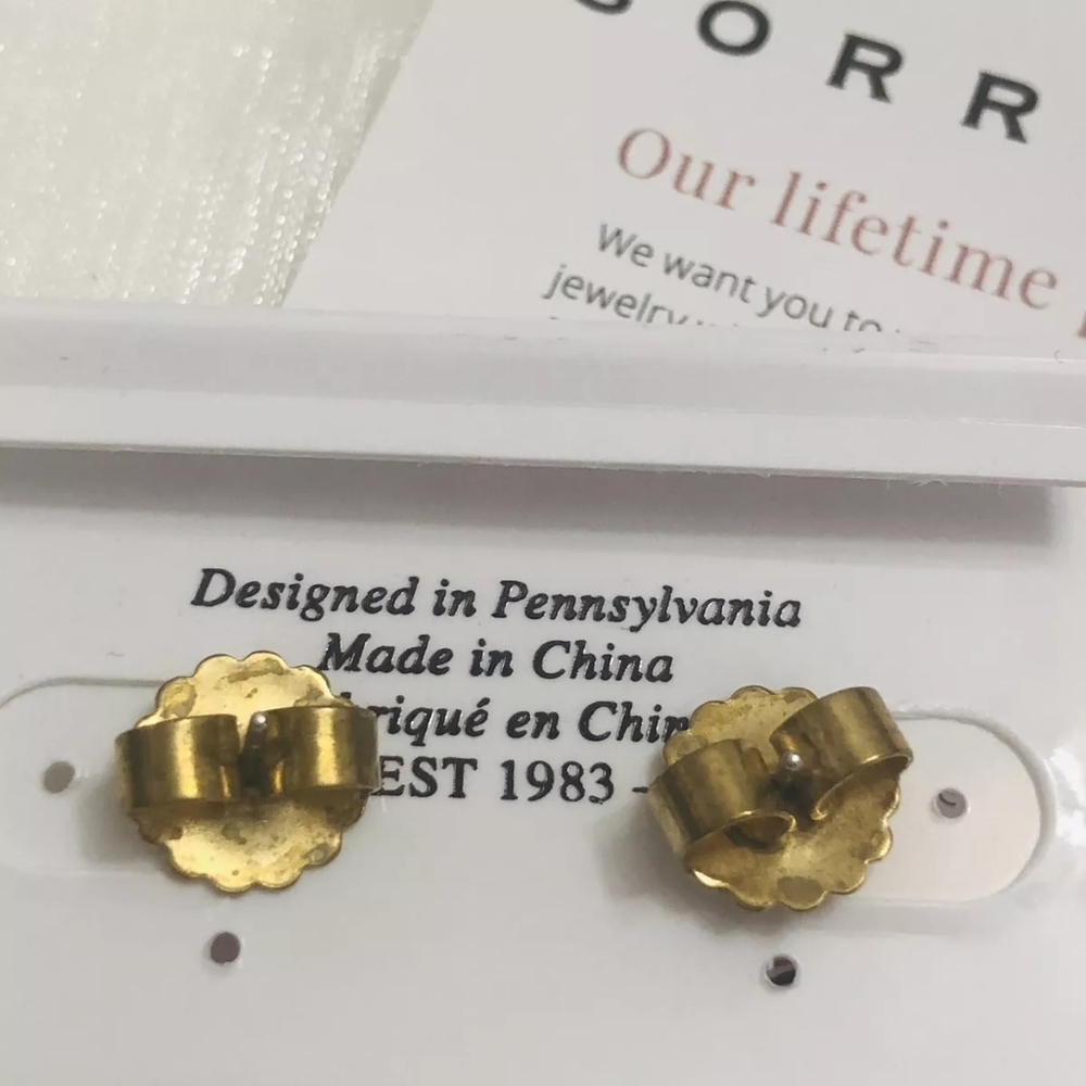 SORRELLI Halcyon Stud Earrings in Antique Gold Color: Duchess - Picture 10 of 11